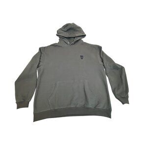 Gymreapers Dark Gray Mens Hoodie With Skull Logo Long Sleeve Sz XL - New